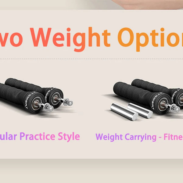 1 set of steel wire skipping rope for fitness and physical training