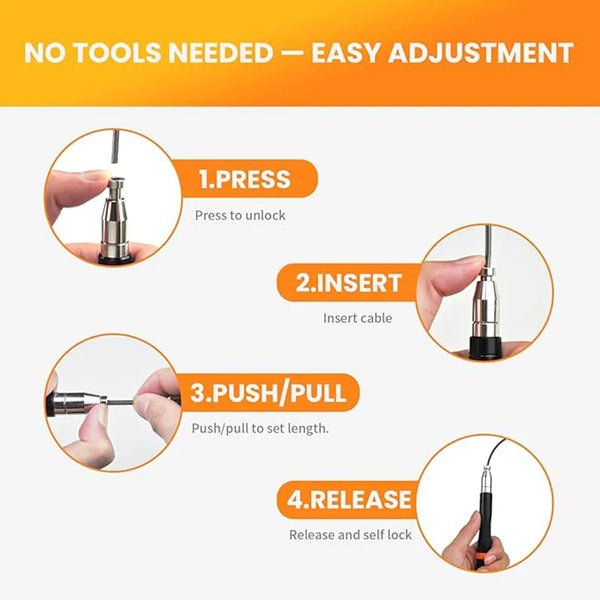 Aluminum alloy steel wire metal handle student adult fitness