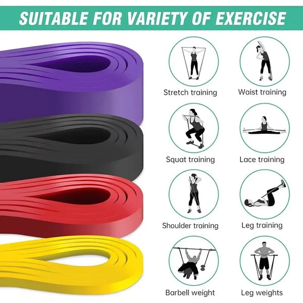 1Pc Fitness Resistance Band Tough Latex Elastic Pull-Ups