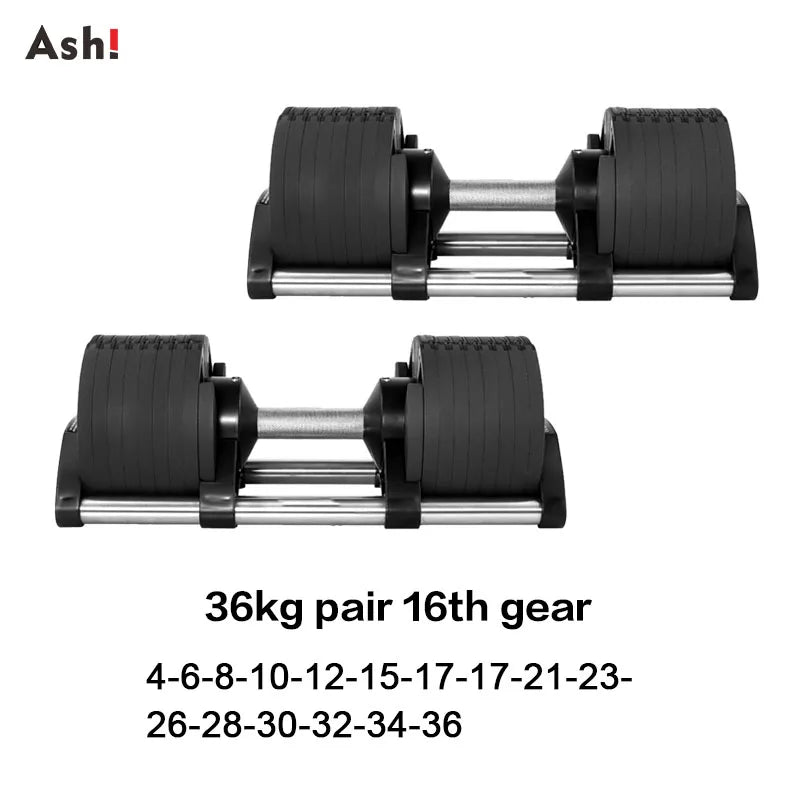 Adjustable Dumbbell Pair Home Gym Weight Set