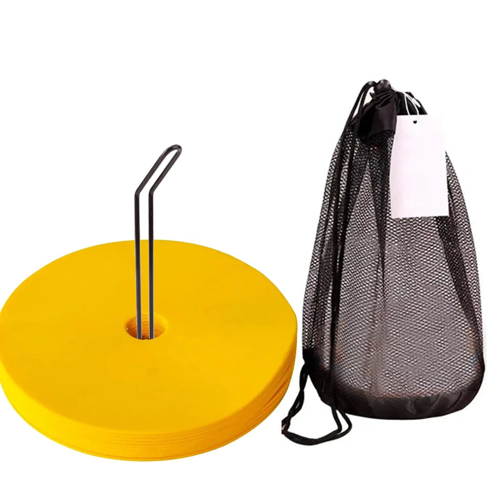 Soccer Flat Cones Marker Disc High Quality Training Aids Sports