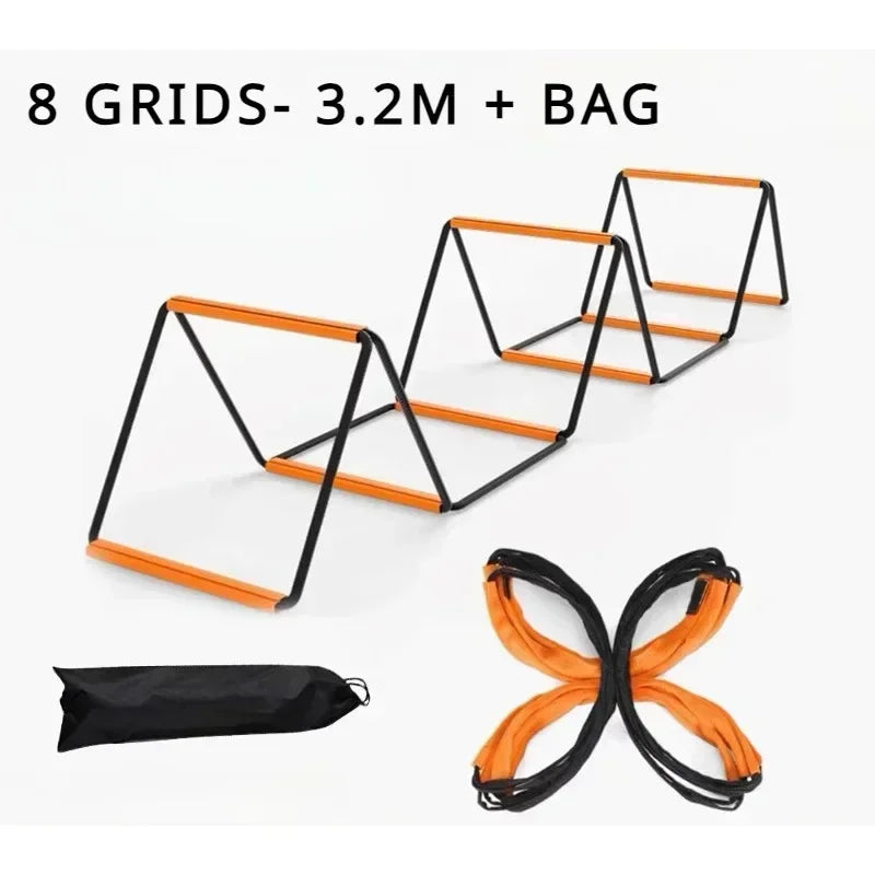 3-in-1 Soccer Training Ladder Set - Adjustable Speed Agility