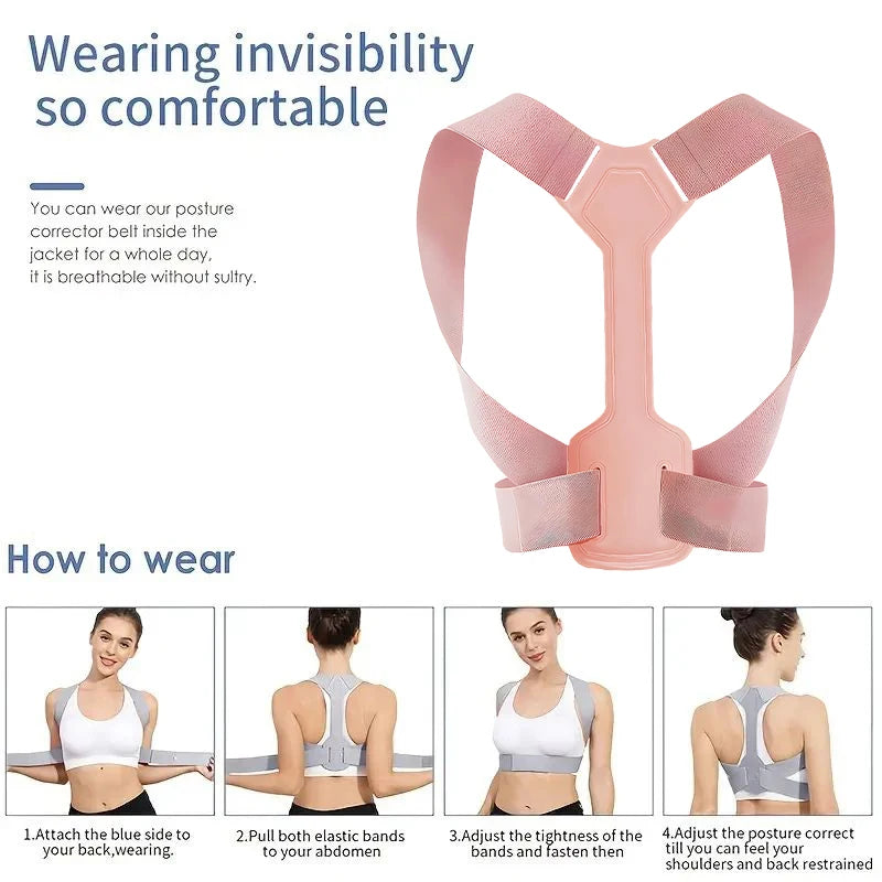 1PC Adjustable Rectify Posture Back Invisibility Training