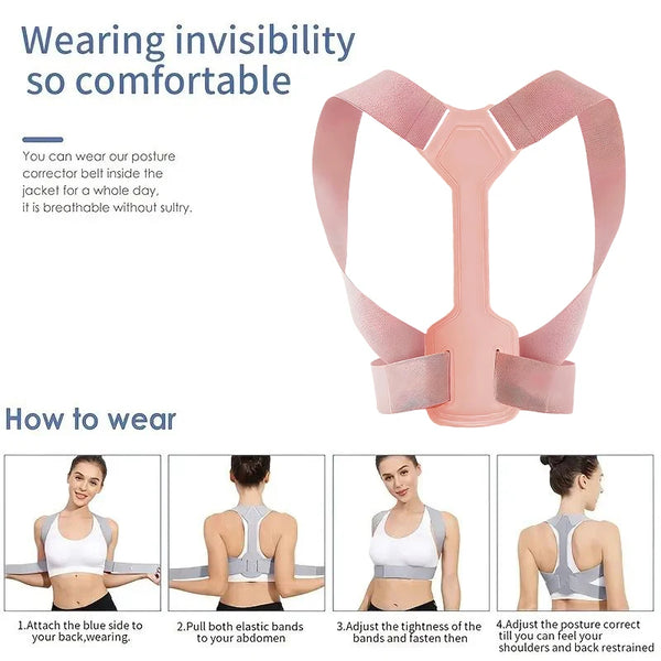 1PC Adjustable Rectify Posture Back Invisibility Training