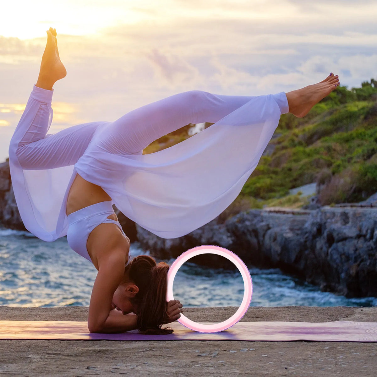 Yoga Wheel for Backbend Stretching Circle Wheel