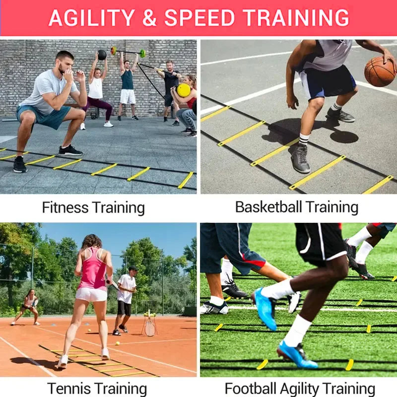 Sports Agility Ladder Football Adjustable Nylon Strap