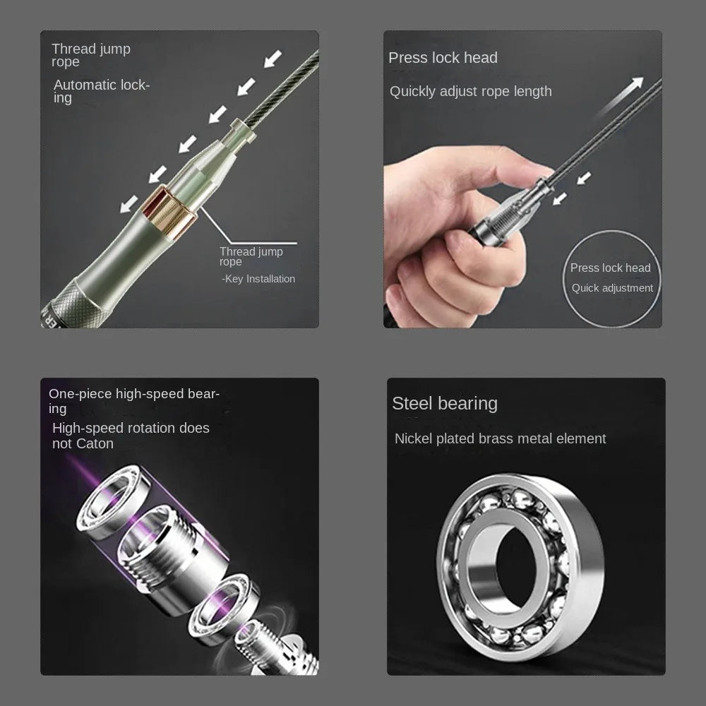 Self-Locking Bearing Skipping Rope