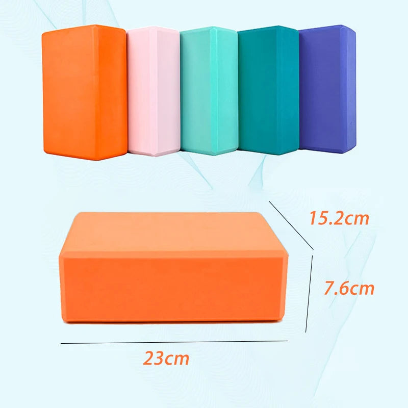 Yoga Blocks Gym Foam Brick Pilates Training Exercise