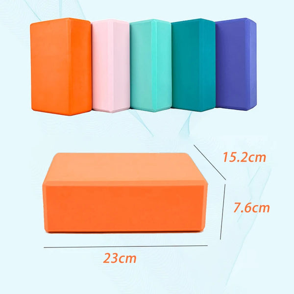 Yoga Blocks Gym Foam Brick Pilates Training Exercise