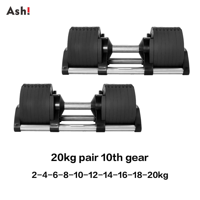 Adjustable Dumbbell Pair Home Gym Weight Set