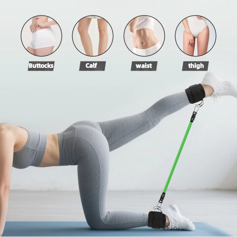 Ankle Straps Resistance Bands Yoga Gym Elastic