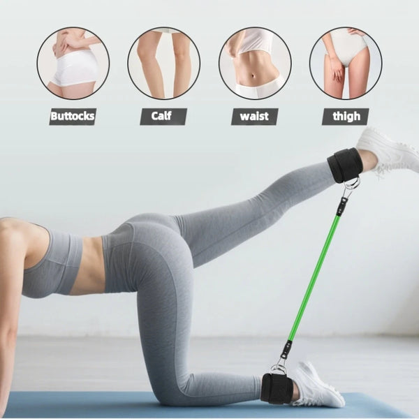 Ankle Straps Resistance Bands Yoga Gym Elastic