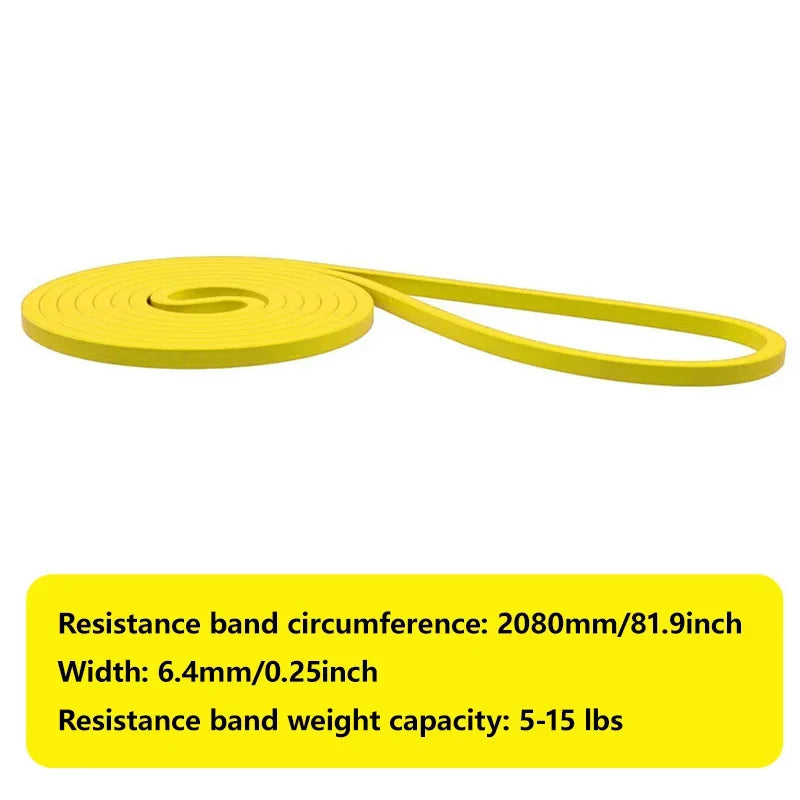 1Pc Fitness Resistance Band Tough Latex Elastic Pull-Ups