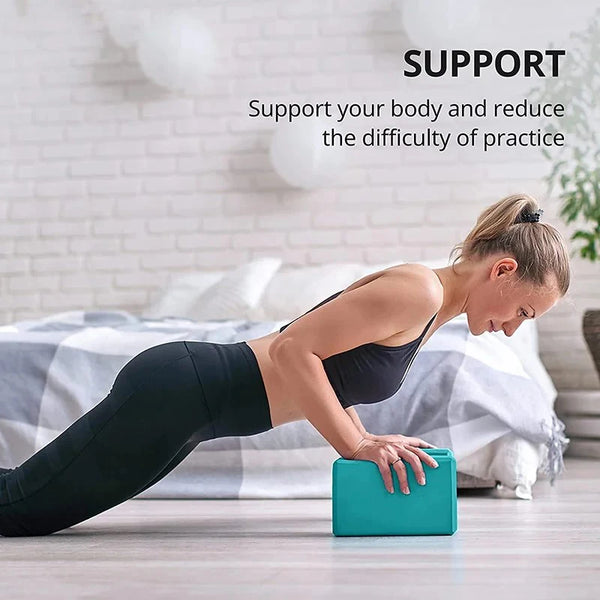 Yoga Blocks Gym Foam Brick Pilates Training Exercise