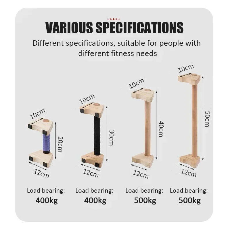 Wooden Push-up Stand Non-SlipPush Up Bar Handles