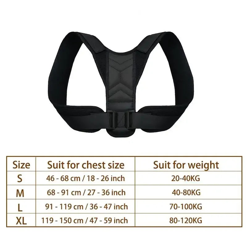 Back Shoulder Posture Corrector Adjustable Belt Clavicle