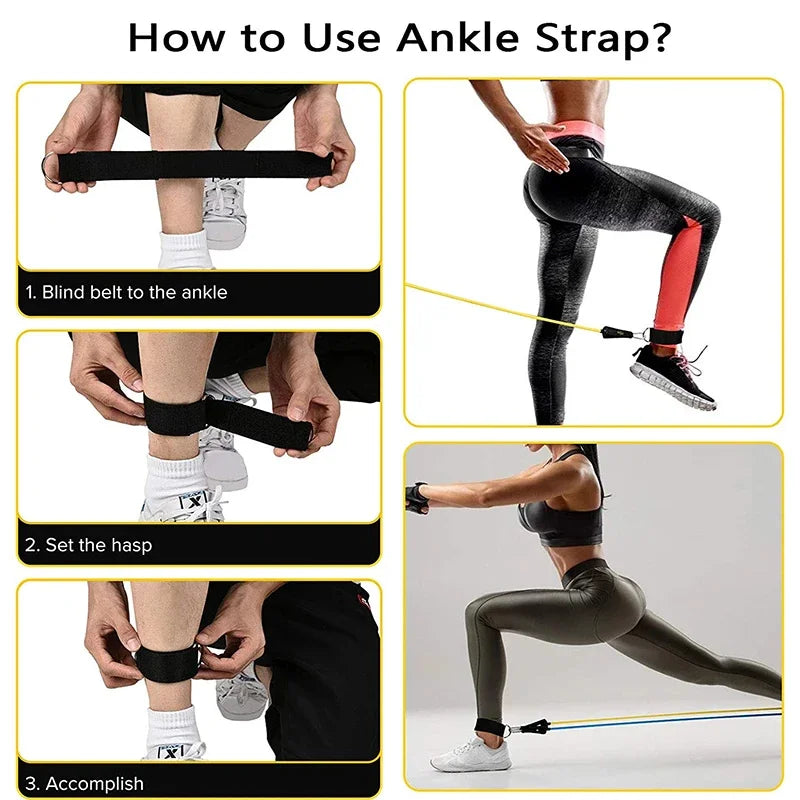 Strength Training Wrapped Resistance Band Set