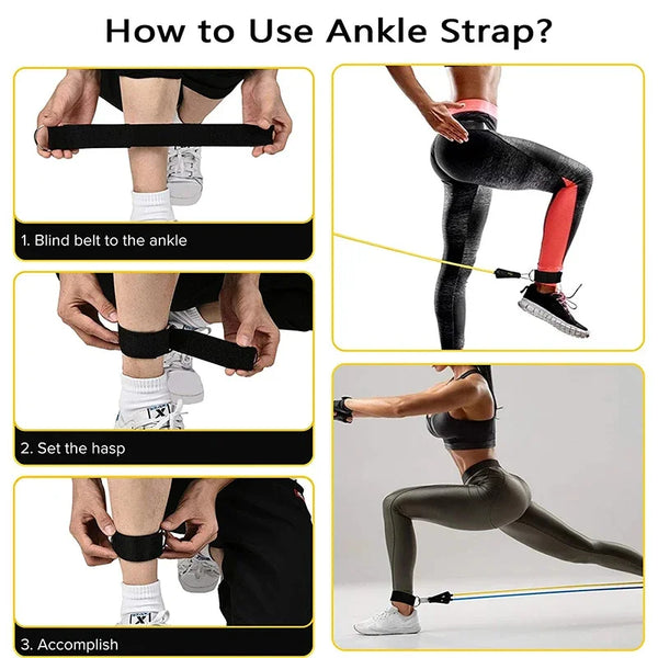 Strength Training Wrapped Resistance Band Set
