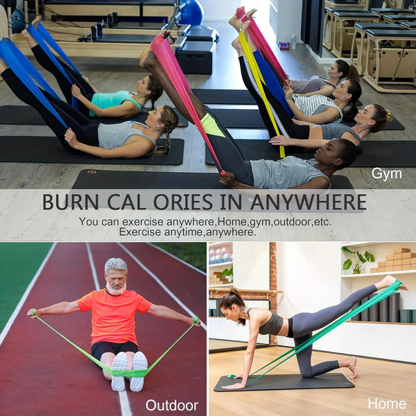 Yoga Resistance Bands TPE Elastic Stretch Bands