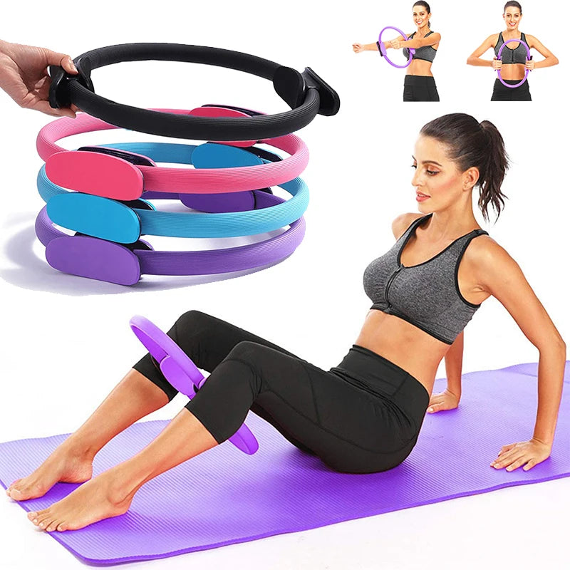 1Pcs Yoga Pilates Ring Non-slip Sports Resistance Ring Fitness