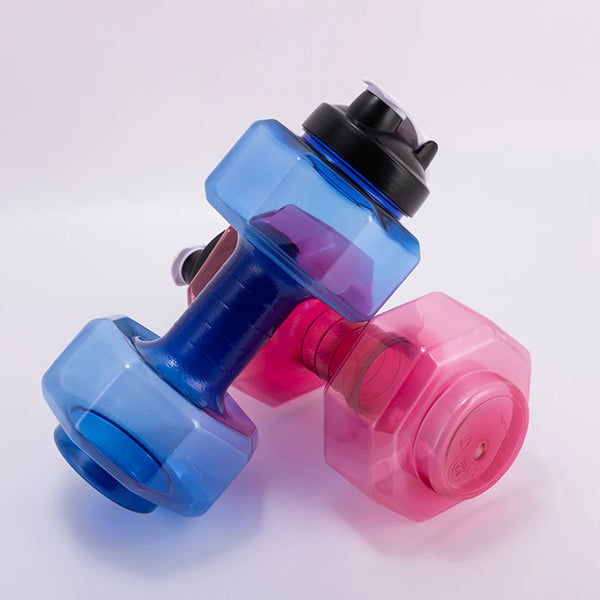 550/2600ML Dumbbell Bottle PET Dumbbell Shaped Kettle