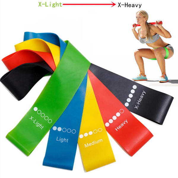 Different Resistance Bands Yoga Band Fitness Exercise Training