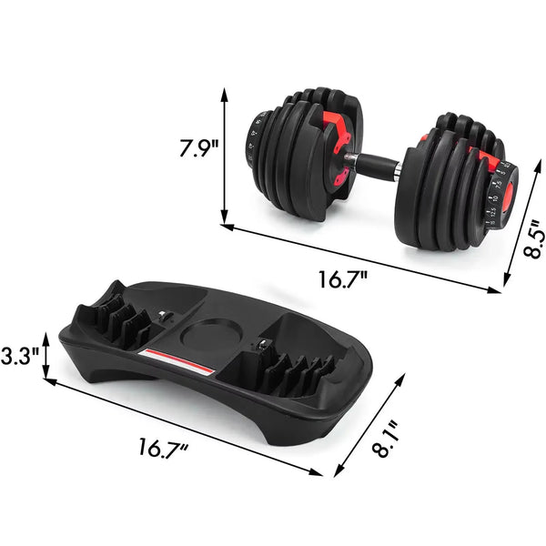 Sihao Adjustable Dumbbell LBS Fitness Equipment Training