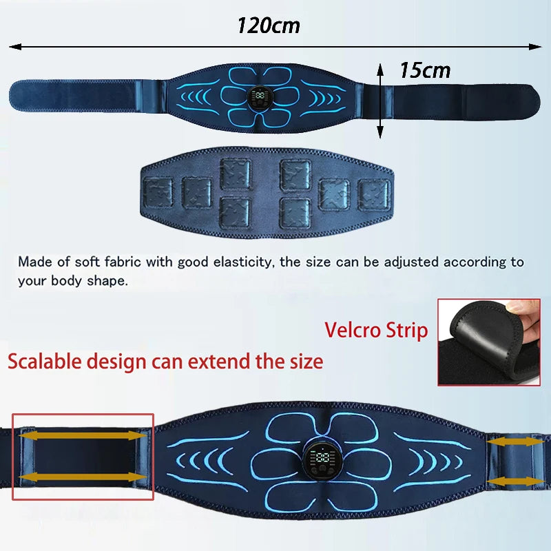 Ab Toning Belt Muscle Toner EMS Electronic Muscle Stimulator