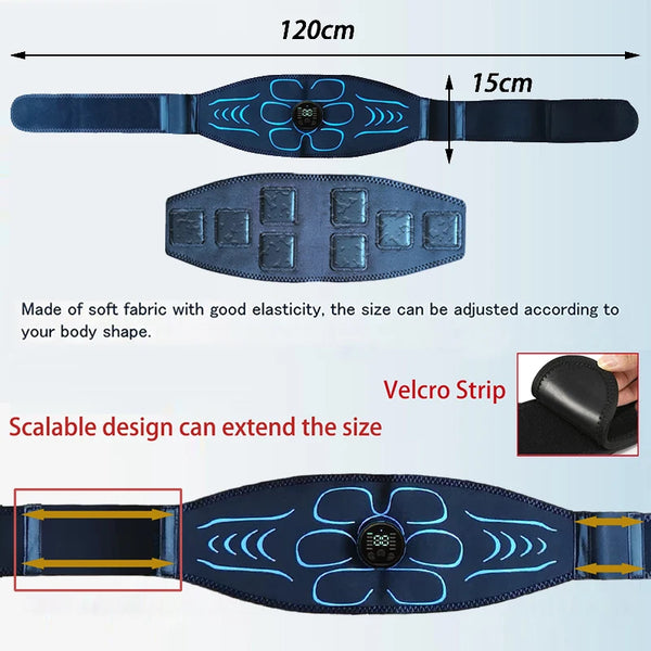 Ab Toning Belt Muscle Toner EMS Electronic Muscle Stimulator