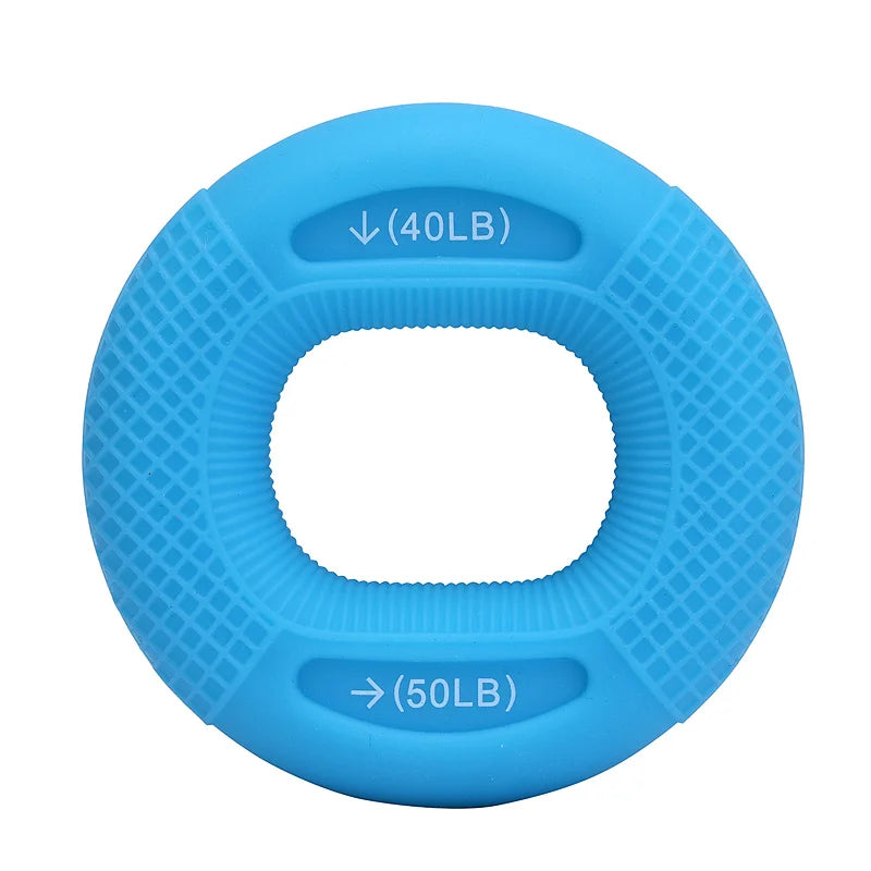 Silicone Adjustable Hand Grip 20-80LB Gripping Ring Finger