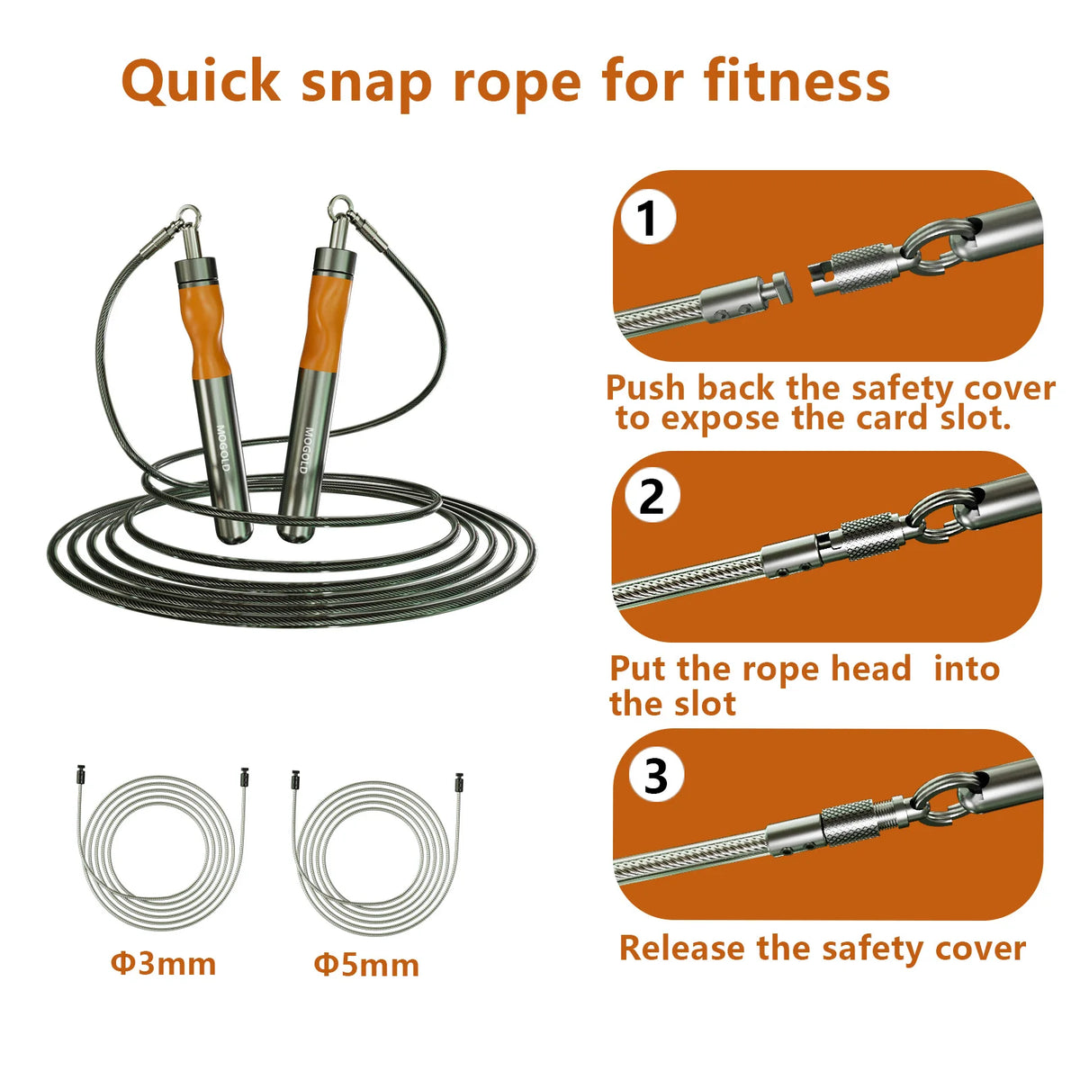 Fitness Jump Rope, anti-tangle racing rope