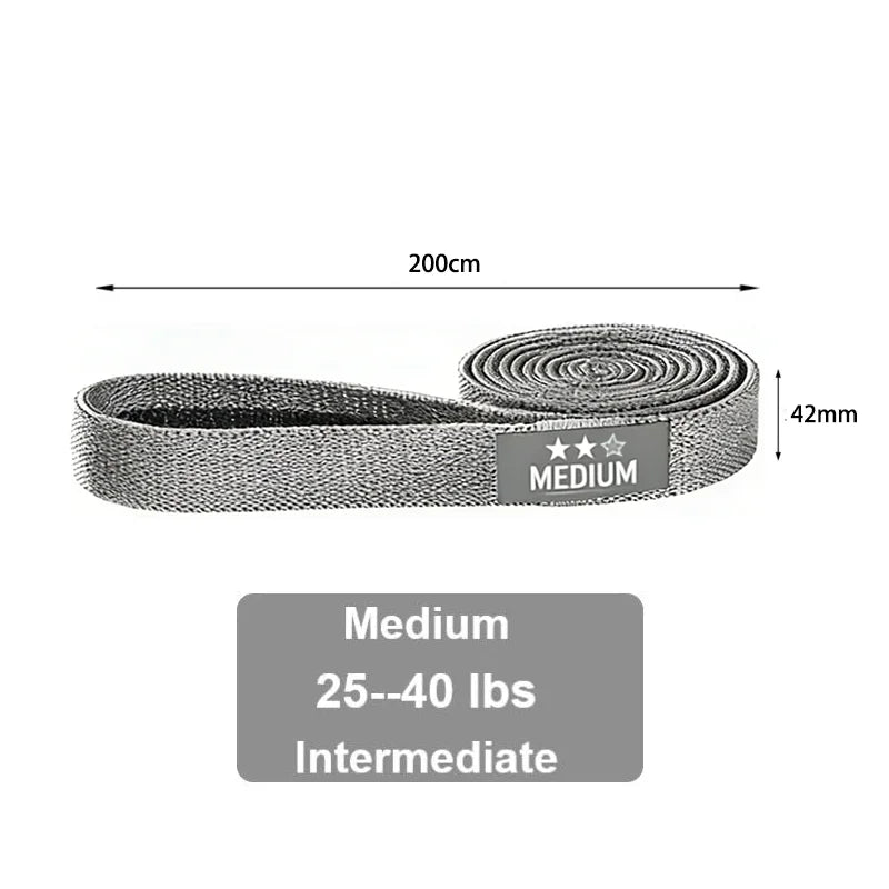 Long Fabric Resistance Loop Band for Full Body Exercise