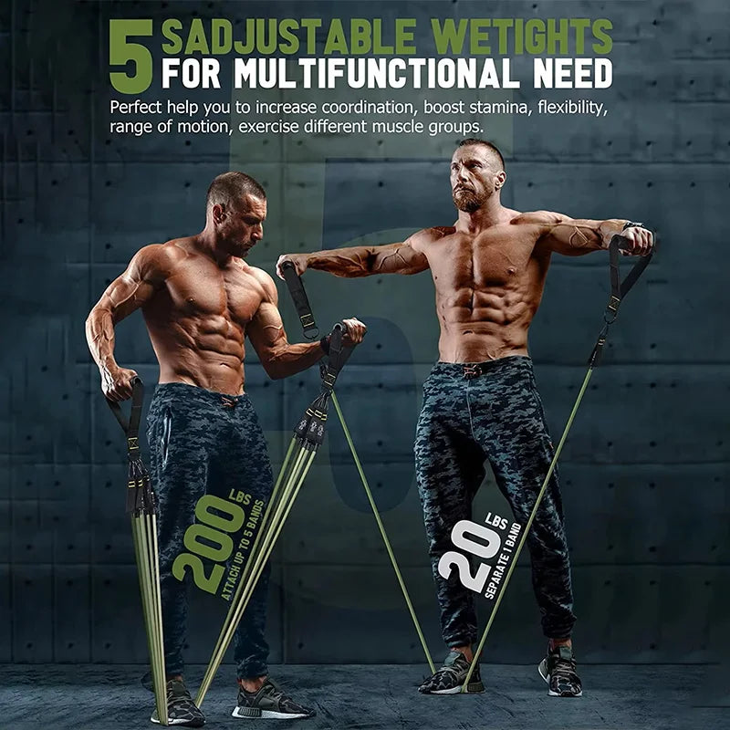 Resistance strap with handle: used for muscle training
