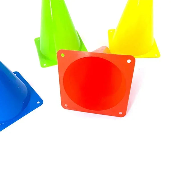 18CM Sign Bucket 6Inch Barrier Football Road Flat Training Cone