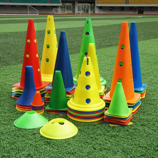 Perforated Cones Soccer Training Roadblocks Multi Function