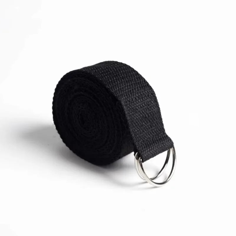 183*3.8cm Yoga Strap Cotton Exercise Yoga Belt Adjustable