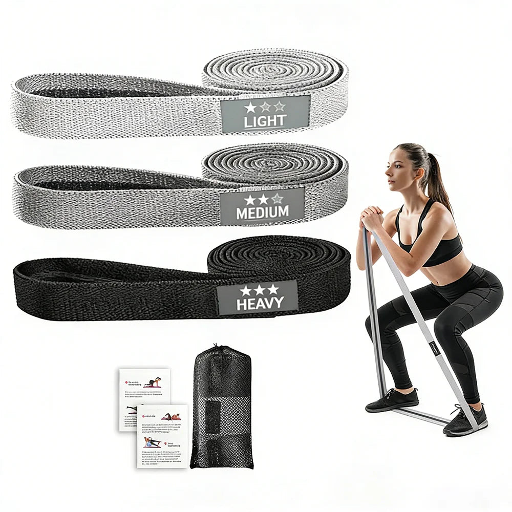 Long Fabric Resistance Loop Band for Full Body Exercise