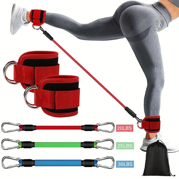 TPE Resistance Bands Ankle Straps Fitness Booty Band