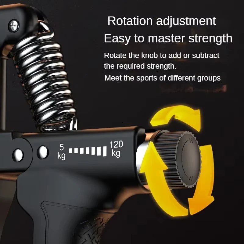 5-120Kg Handgrip Gym Fitness Men Adjustable Finger Trainer