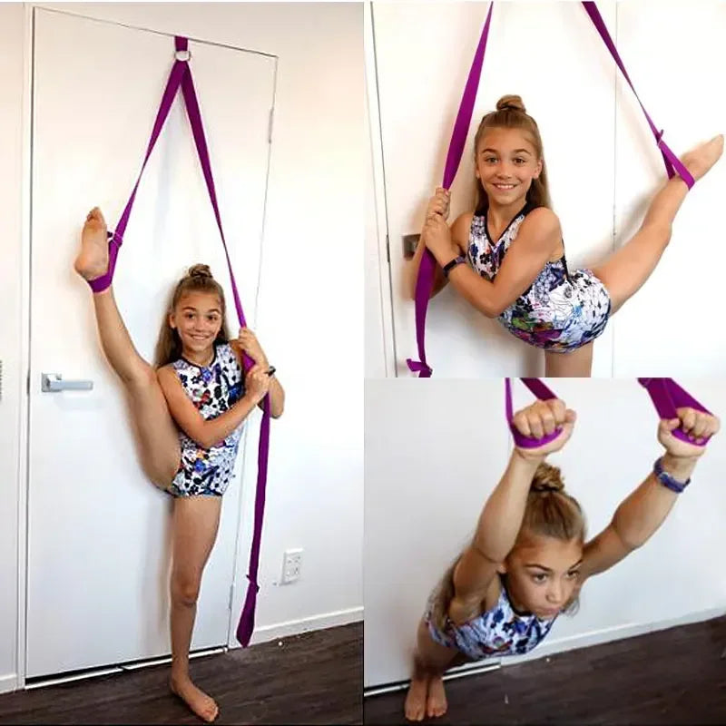 Yoga Door Leg Stretcher Leg Stretching Slack Line Belt