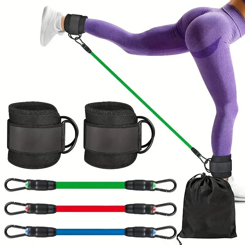 TPE Resistance Bands Ankle Straps Fitness Booty Band