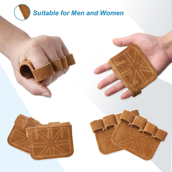 Cowhide Gym Gloves Grips Anti-Skid Weight Power Belt