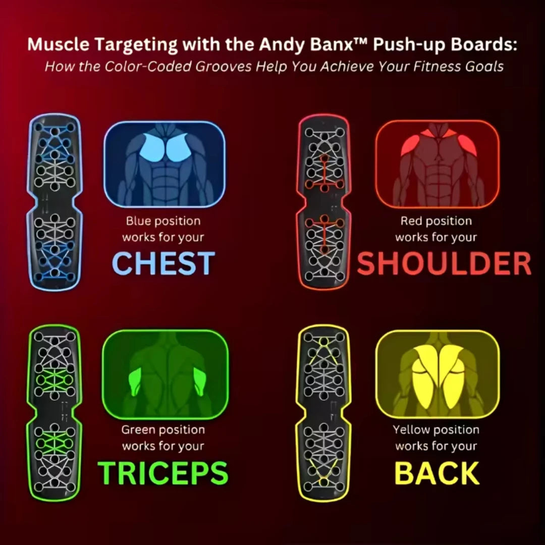 Portable Multifunctional Push-up Board Set With Handles