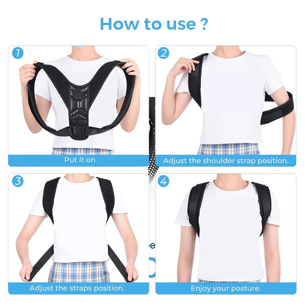 Back Shoulder Posture Corrector Adjustable Belt