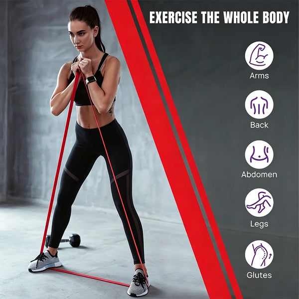 4-Level Resistance Bands Set Pull Up Assistance