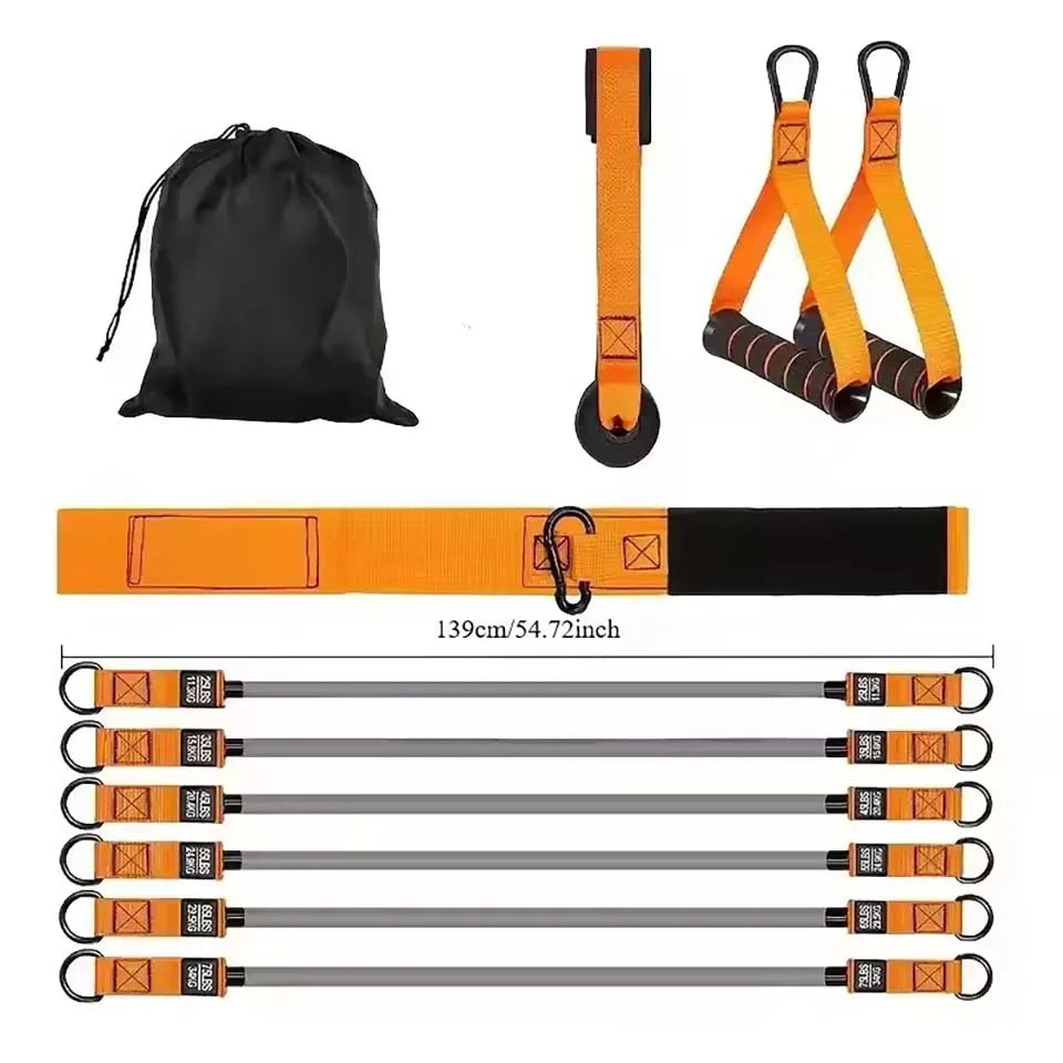 12 piece high-strength tension rope training set
