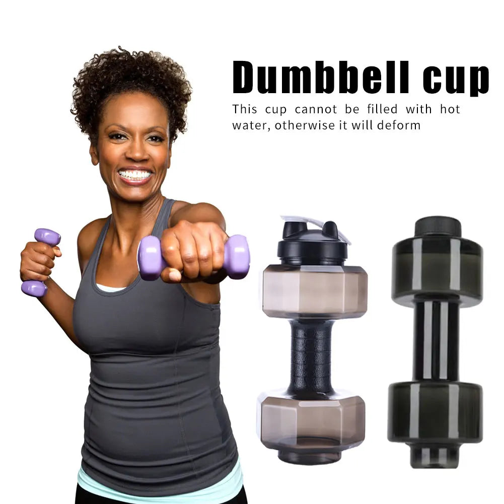 550/2600ML Dumbbell Bottle PET Dumbbell Shaped Kettle