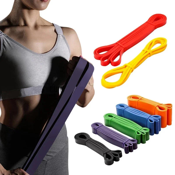 1Pc Fitness Resistance Band Tough Latex Elastic Pull-Ups