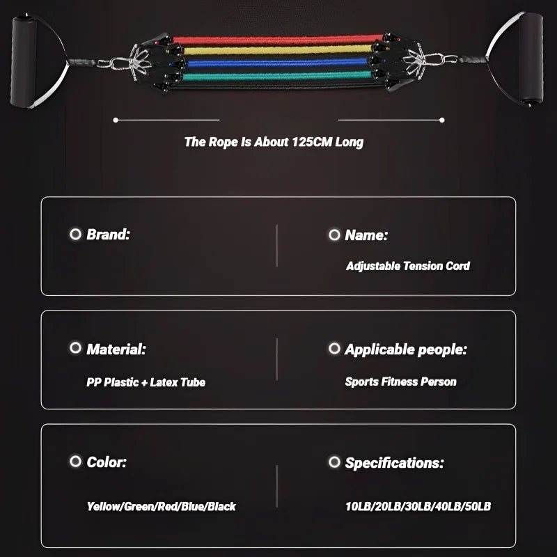 Pull Rope Resistance Bands Portable Fitness Equipment
