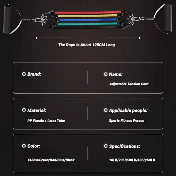 Pull Rope Resistance Bands Portable Fitness Equipment